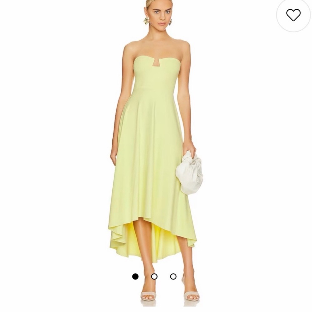 Susana Monaco High Low Dress in Pale Lime